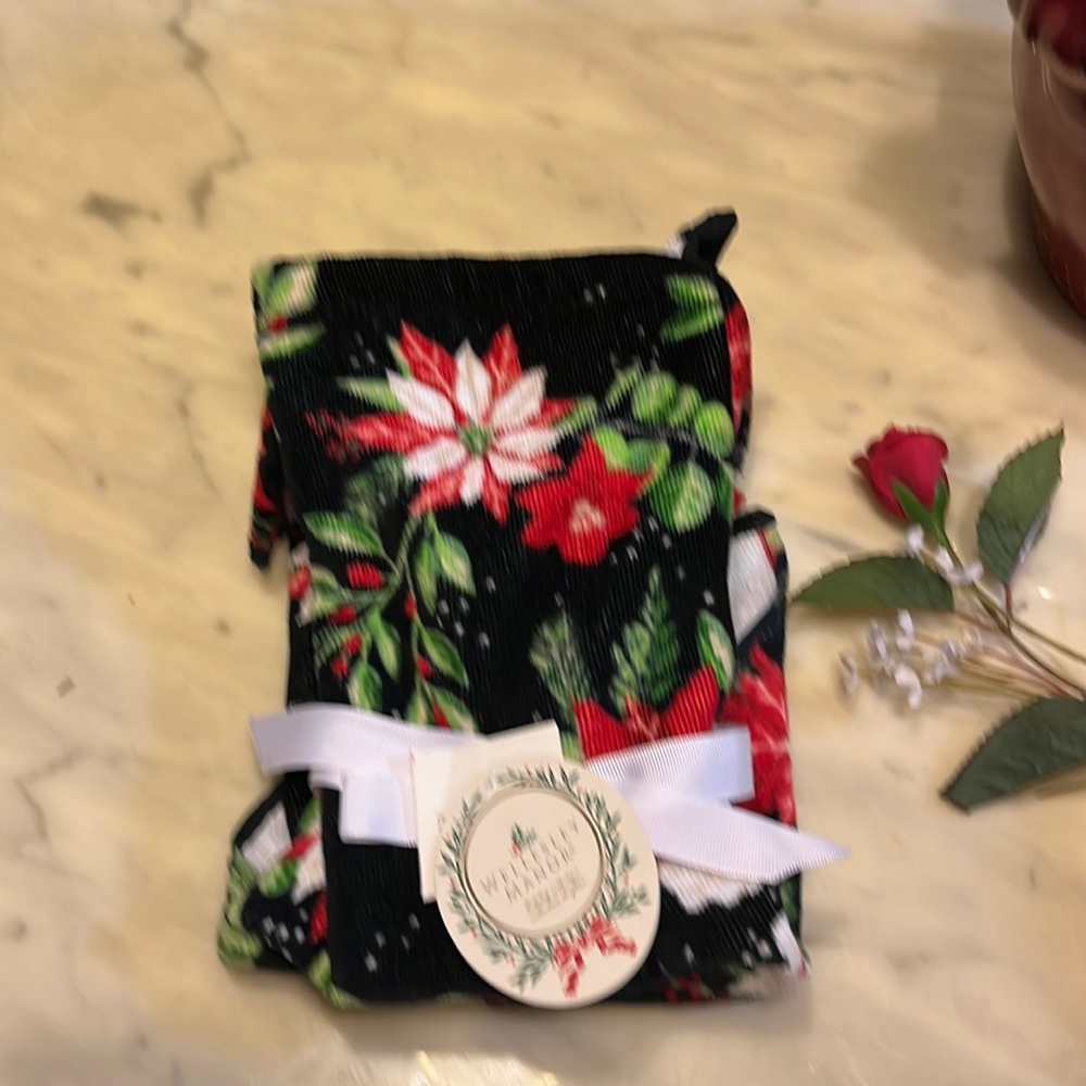 Set of 2 Wellesley Manie finger tip towel New/ Firm Price